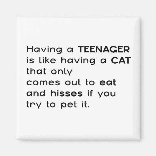 Aimant Avoir un adolescent... (Devant)