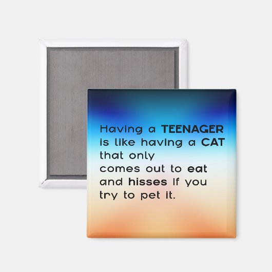 Aimant Avoir un adolescent... (Recto/Verso)