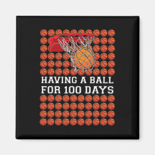 Aimant Avoir Une Balle 100 Jours Basketball Enfants Garço
