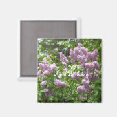 Aimant Avril Anniversaire de Lilac Bush (Recto/Verso)