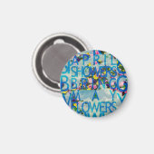 Aimant avril averses T-Shirt Trucker Hat Button Porte - c (Recto/Verso)