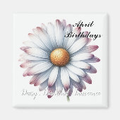 Aimant avril Birthstone Daisy Diamond (Devant)