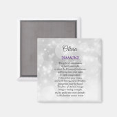 Aimant Avril Birthstone Diamond design (Recto/Verso)