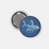 Aimant Awesome Cartoon Shark (Recto/Verso)