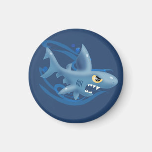 Aimant Awesome Cartoon Shark