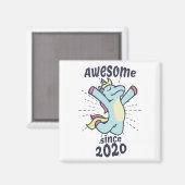 Aimant Awesome depuis 2020 - Anniversaire de enfant Unico (Recto/Verso)