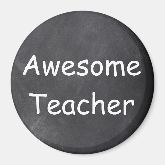 Aimant Awesome enseignant Chalkboard Design Idée cadeau (Devant)