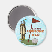 Aimant Awesome Golf Papa (Recto/Verso)