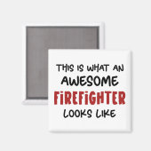 Aimant Awesome pompier Funny pompier (Recto/Verso)