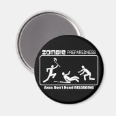 Aimant Axes de préparation des zombies rechargeant la con (Recto/Verso)