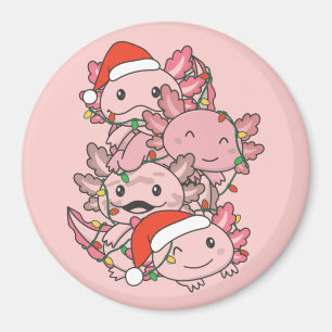 Aimant Axolotl Arbre de Noël Animaux de Noël Axolotls