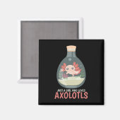 Aimant Axolotl Fish Tank Axolotl Questions mignon Anime K (Recto/Verso)