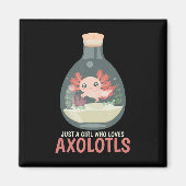Aimant Axolotl Fish Tank Axolotl Questions mignon Anime K (Devant)
