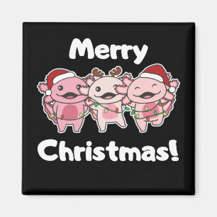 Aimant Axolotl Noël mignon Axolotls Joyeux Noël Ma