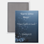 Aimant Ayez foi en Dieu Marc 11:22 (Recto/Verso)