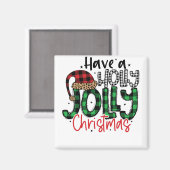 Aimant Ayez un Noël Holly Jolly - Noël parfait (Recto/Verso)