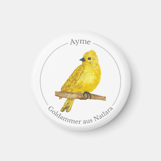 Aimant Ayme - Bruant doré de Natlara (Devant)