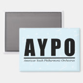 Aimant AYPO 25-26 Saison Limited Blue Arrière - plan Magn (Recto/Verso)