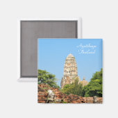 Aimant Ayutthaya, ancienne capitale de la Thaïlande (Recto/Verso)