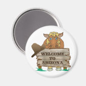 Aimant AZ- Bienvenue à l'Arizona Horse (Recto/Verso)