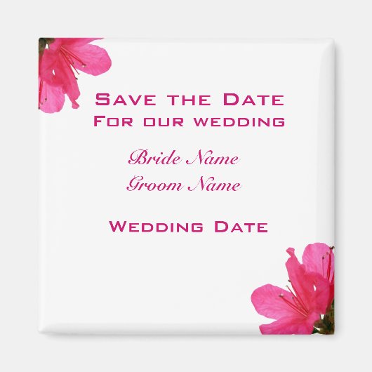 Aimant Azalea moderne (Devant)