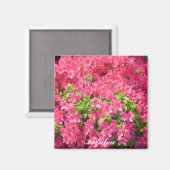 Aimant Azalées rose vif (Recto/Verso)