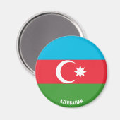 Aimant Azerbaïdjan Drapeau charmant patriotique (Recto/Verso)
