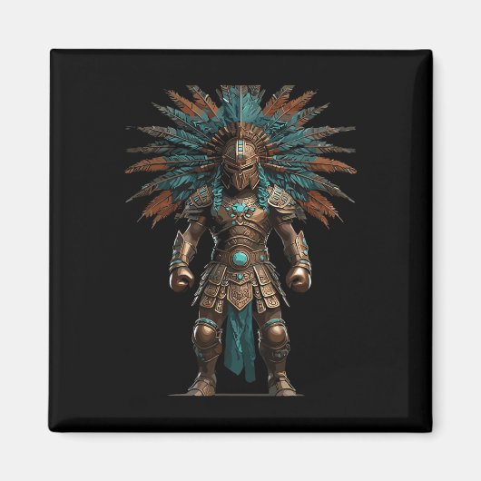 Aimant Aztec Guerrier Mexicain Pride de boxe (Devant)