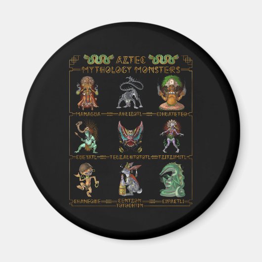 Aimant Aztec Mythology Monsters (Devant)
