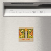 Aimant Aztec Sun, modifier le texte, (In Situ (Lave-vaisselle))