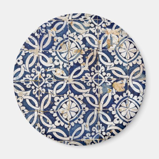 Aimant Azulejo, portugais vintage (Devant)