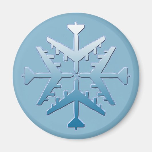Aimant B-52 Flocon de neige (Devant)