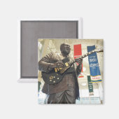 Aimant B.B. King Statue - Memphis, Tennessee (Recto/Verso)
