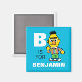 Aimant B est pour Bert | Ajouter Votre Nom (Recto/Verso)