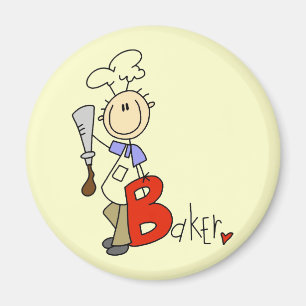 Aimant B est pour les T-shirts et cadeaux de Baker