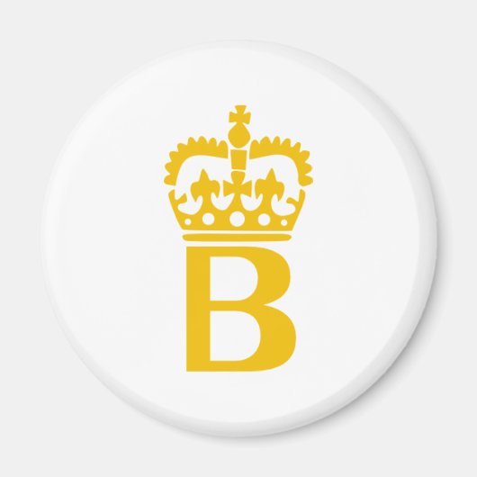 Aimant B - Lettre - Nom (Devant)