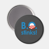 Aimant B.O. Stinks / Anti-Obama (Recto/Verso)