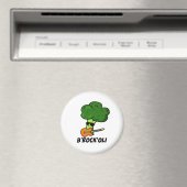 Aimant B-Rock-Oli Funny Rocker Broccoli Pun (In Situ (Lave-vaisselle))