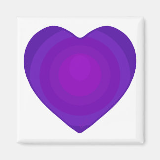 Aimant B&W Purple Hearts Beating
