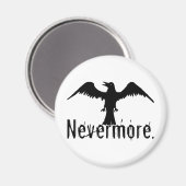 Aimant B&W Tribal Raven Nevermore (Recto/Verso)