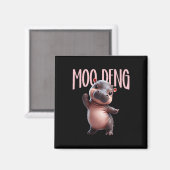 Aimant Ba Moo-deng Mignonne (Recto/Verso)