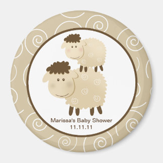Aimant Baa Baa Baa Mouton Neutre 3 pouces de l'aimant de