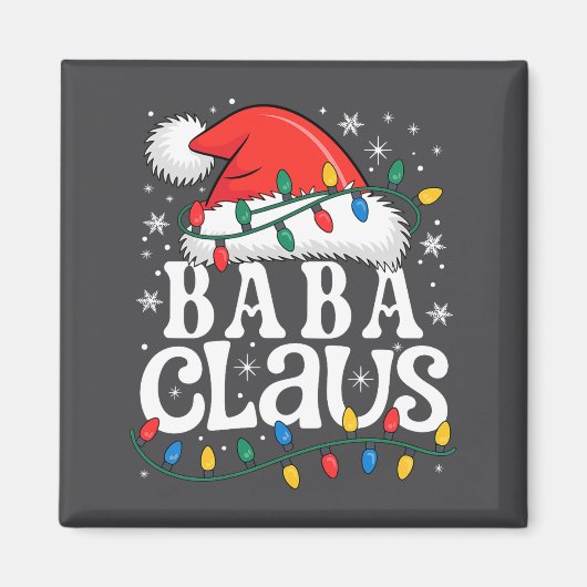 Aimant Baba Claus Funny Xmas Christmas Grandma Holiday St (Devant)
