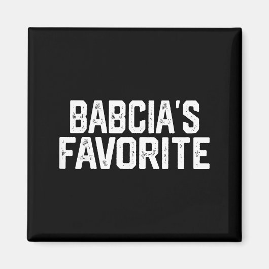 Aimant Babcia’s Favorite Funny Grandparent Granhild Vinta (Devant)