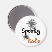 Aimant Babe éffrayante - Jolie conception Halloween (Recto/Verso)