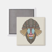 Aimant Baboon illustré (Recto/Verso)