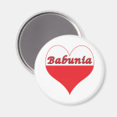 Aimant Babunia Coeur polonais (Recto/Verso)