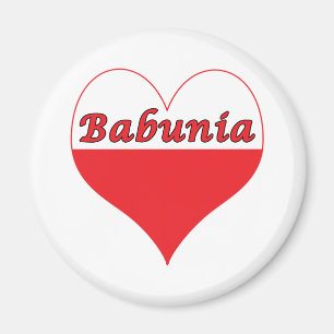Aimant Babunia Coeur polonais