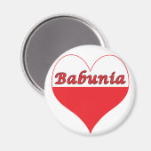 Aimant Babunia Coeur polonais (Recto/Verso)