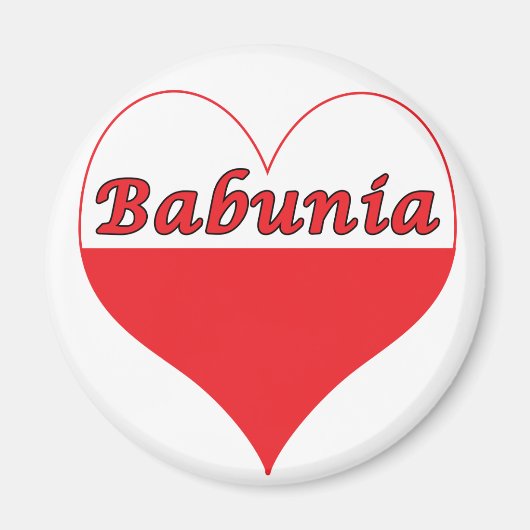 Aimant Babunia Coeur polonais (Devant)